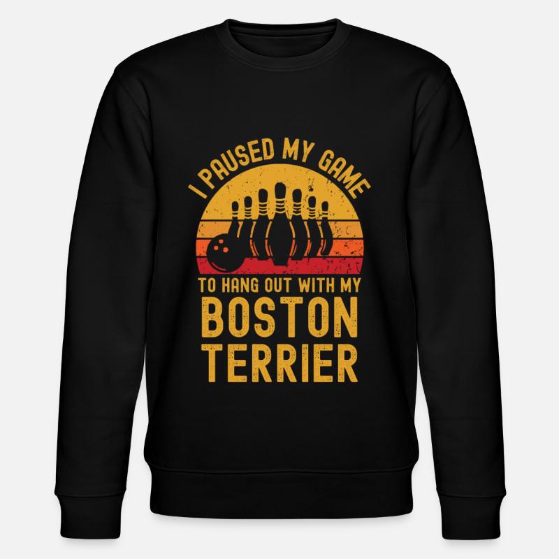 Bowling et Boston Terriers - Sweat bio CHANGER Stanley/Stella Unisexe - noir