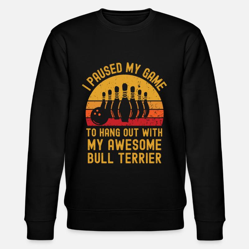 Bowling et Bull Terriers - Sweat bio CHANGER Stanley/Stella Unisexe - noir