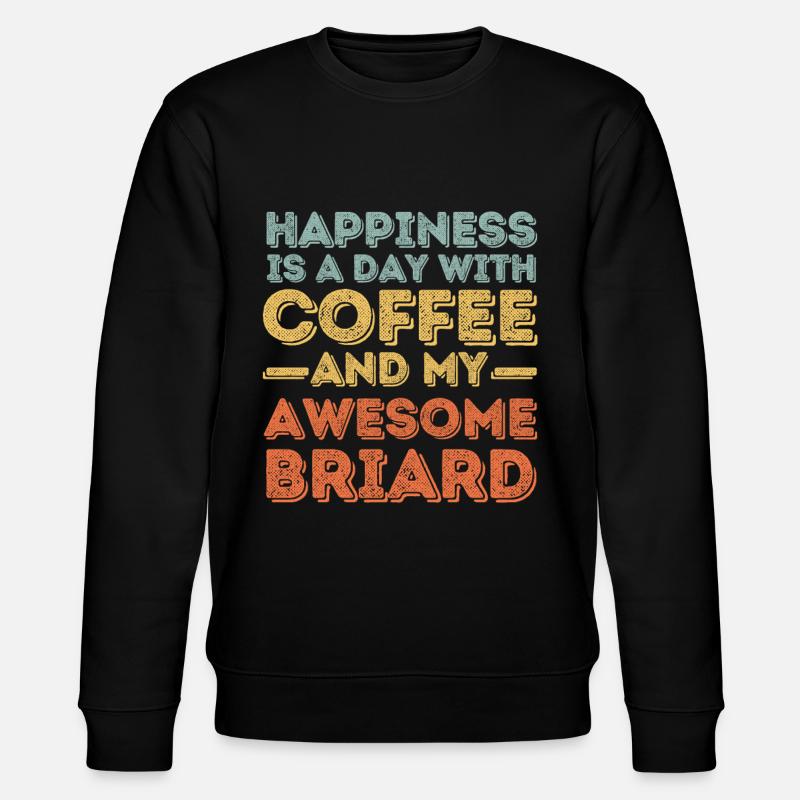 Briard Café Chien Café - Sweat bio CHANGER Stanley/Stella Unisexe - noir