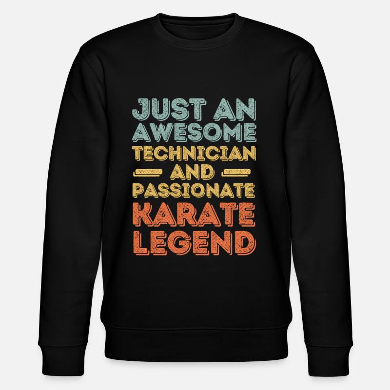 Techniker Karate retro - Stanley/Stella Unisex Bio-Sweatshirt CHANGER  - Schwarz