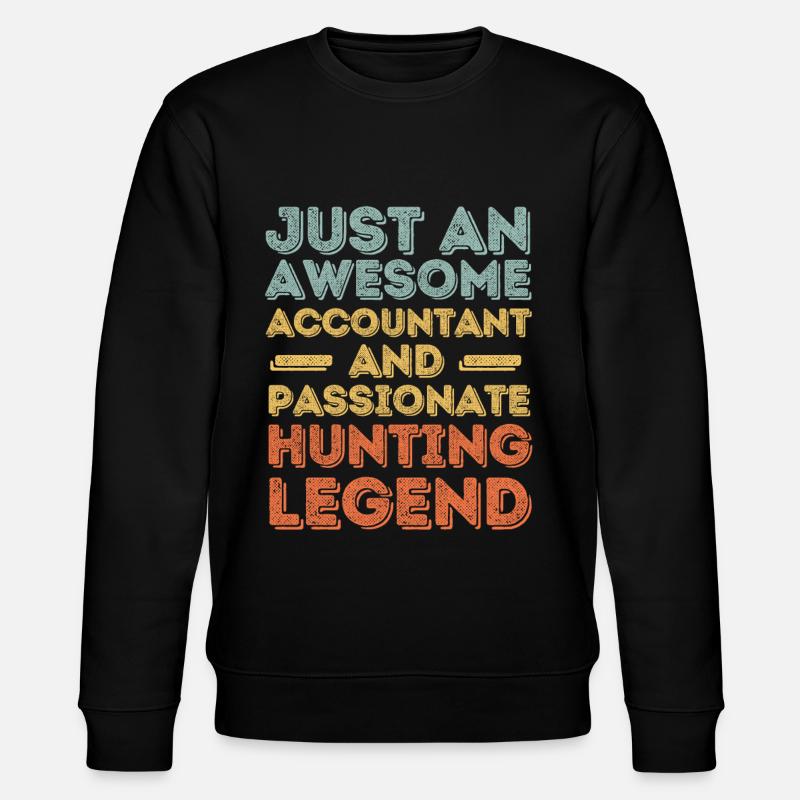 Comptable chasse rétro - Sweat bio CHANGER Stanley/Stella Unisexe - noir