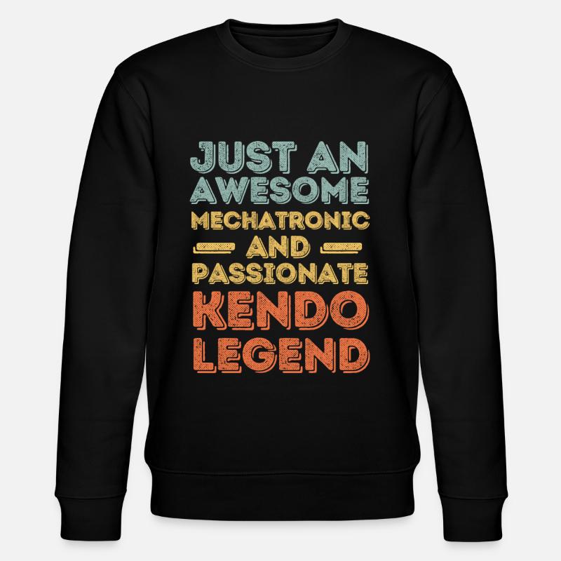 Mechatronics Engineer Kendo retro - Stanley/Stella CHANGER Unisex Organic Sweatshirt - black