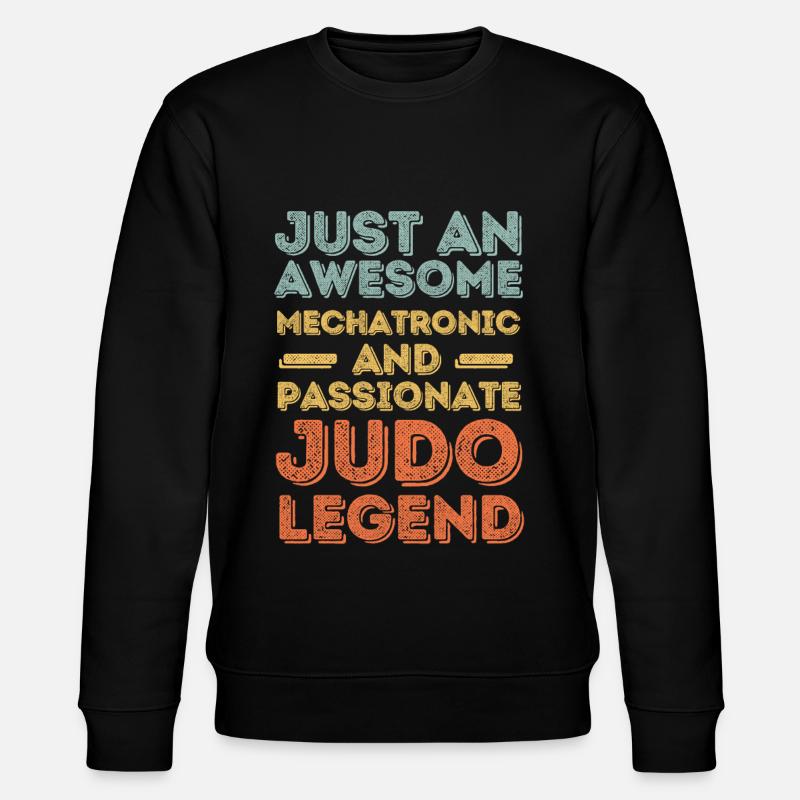 Mechatronics Technician Judo retro - Stanley/Stella CHANGER Unisex Organic Sweatshirt - black