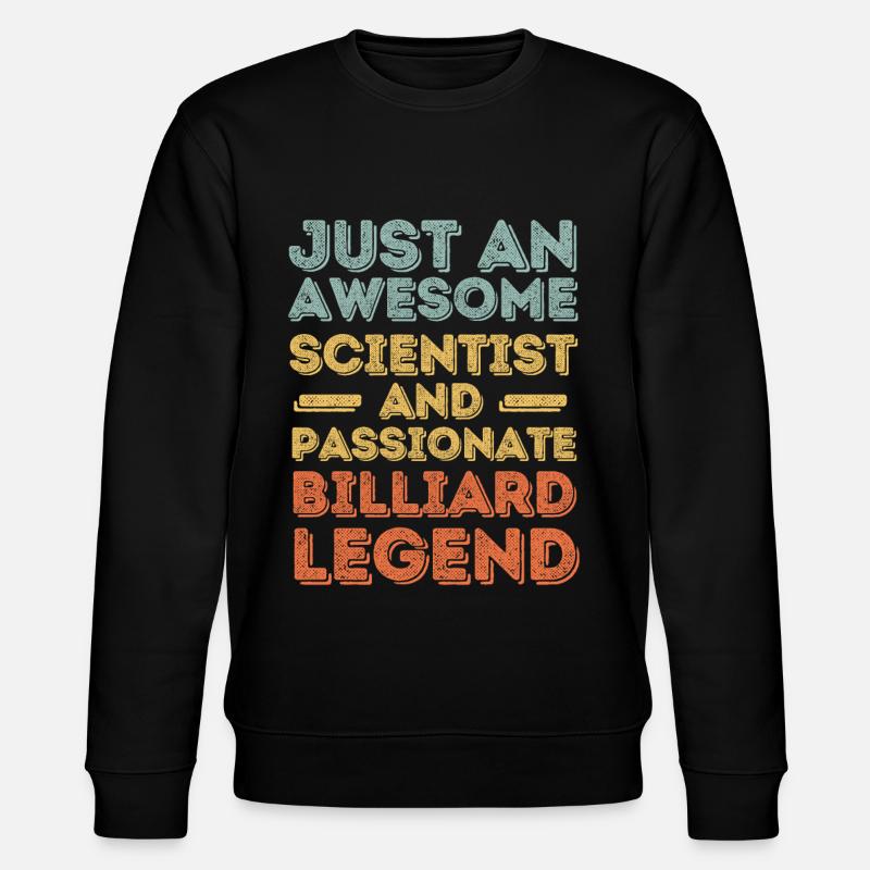 Scientist Billiards retro - Stanley/Stella CHANGER Unisex Organic Sweatshirt - black