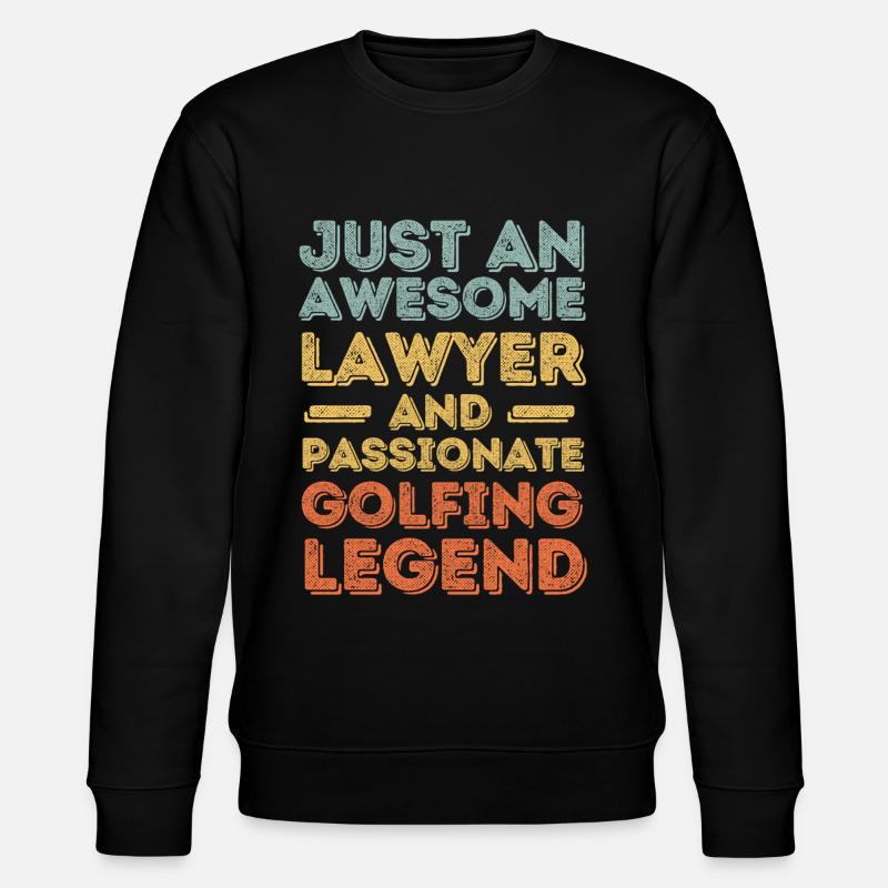 Avocat Golfing rétro - Sweat bio CHANGER Stanley/Stella Unisexe - noir