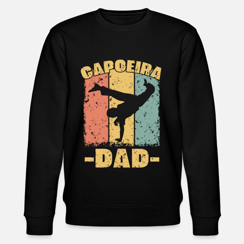 Capoeira dad retro - Stanley/Stella CHANGER Unisex Organic Sweatshirt - black