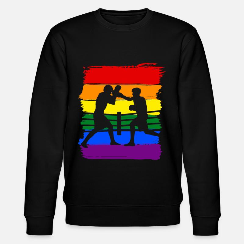 Boxen LGBT Pride - Stanley/Stella Unisex Bio-Sweatshirt CHANGER  - Schwarz