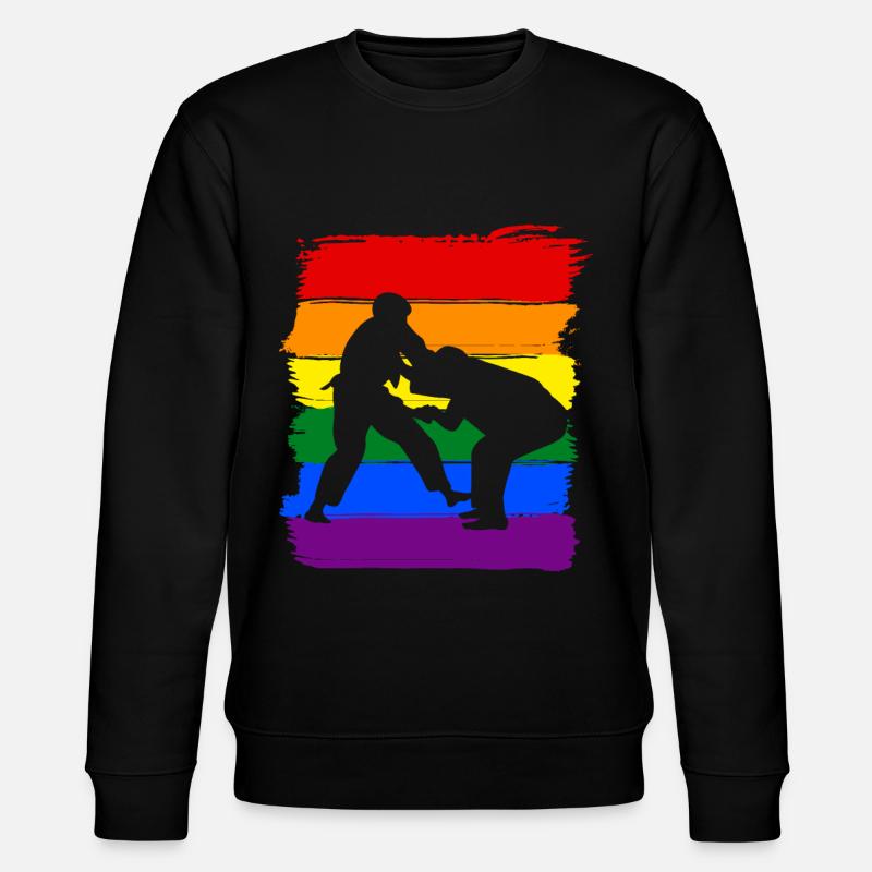 Judo LGBT Pride - Stanley/Stella Unisex Bio-Sweatshirt CHANGER  - Schwarz