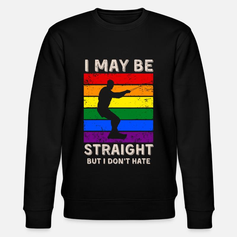 Wakeboard LGBT Rechte - Stanley/Stella Unisex Bio-Sweatshirt CHANGER  - Schwarz
