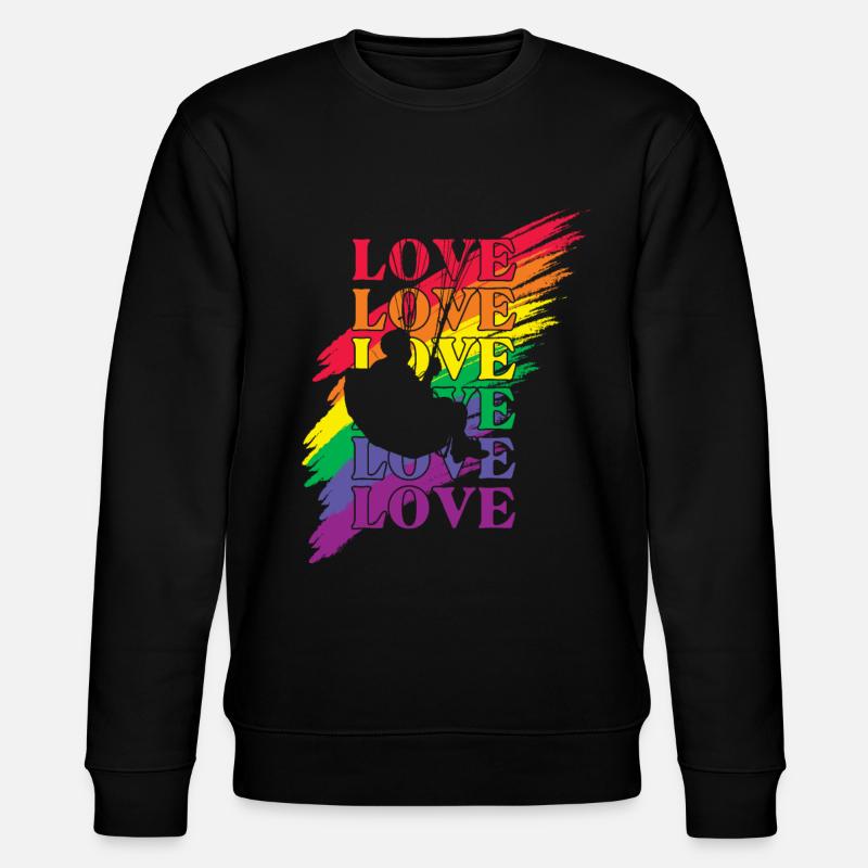Paragliding LGBT Pride - Stanley/Stella Unisex Bio-Sweatshirt CHANGER  - Schwarz
