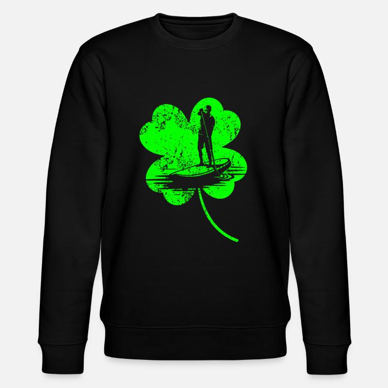 Paddleboard Trèfle de la Saint-Patrick - Sweat bio CHANGER Stanley/Stella Unisexe - noir