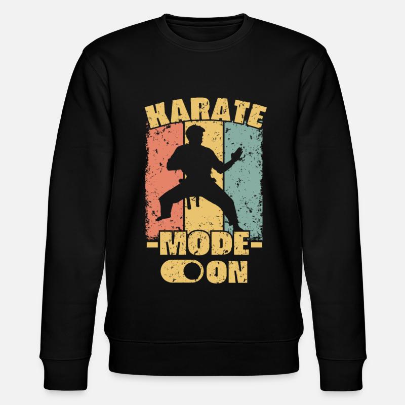 Karate Retro - Stanley/Stella Unisex Bio-Sweatshirt CHANGER  - Schwarz