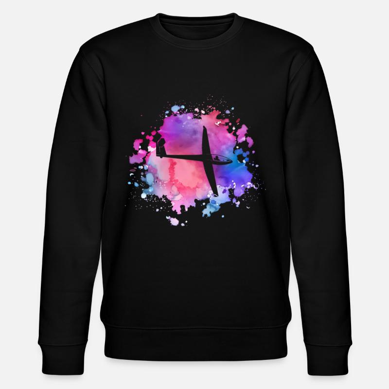 Frauen Segelfliegendes Mädchen - Stanley/Stella Unisex Bio-Sweatshirt CHANGER  - Schwarz