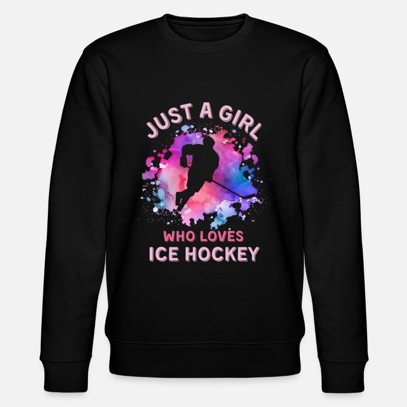 Frauen Eishockey Mädchen - Stanley/Stella Unisex Bio-Sweatshirt CHANGER - Schwarz