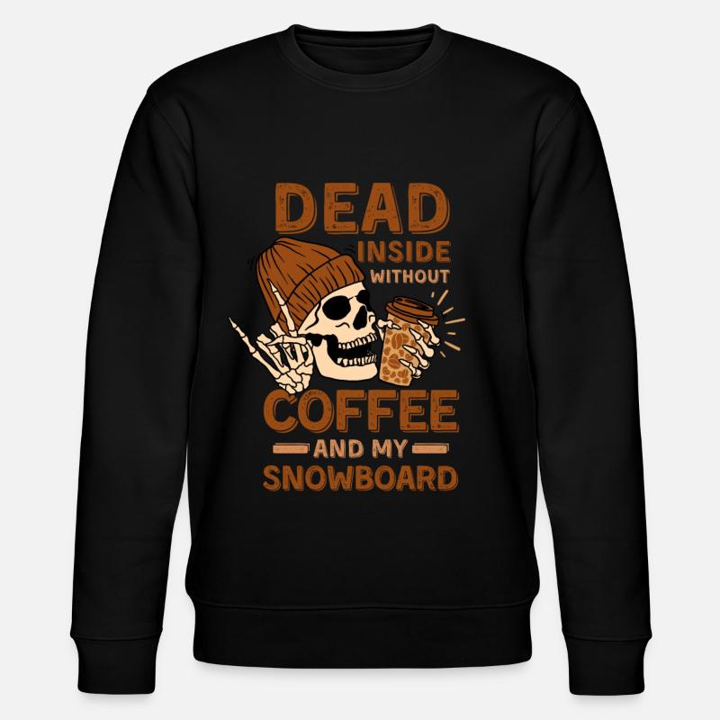 Café Snowboard squelette - Sweat bio CHANGER Stanley/Stella Unisexe - noir