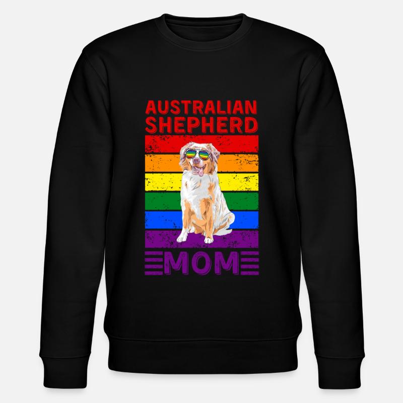 Australischer Schäferhund Mama LGBTQ - Stanley/Stella Unisex Bio-Sweatshirt CHANGER  - Schwarz