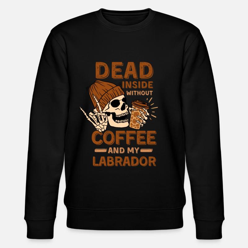 Café Labrador lover - Sweat bio CHANGER Stanley/Stella Unisexe - noir