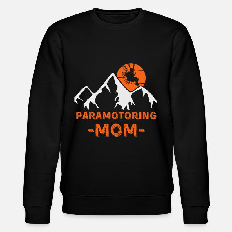 Paramotoring Motorschirmfliegen Mama - Stanley/Stella Unisex Bio-Sweatshirt CHANGER  - Schwarz