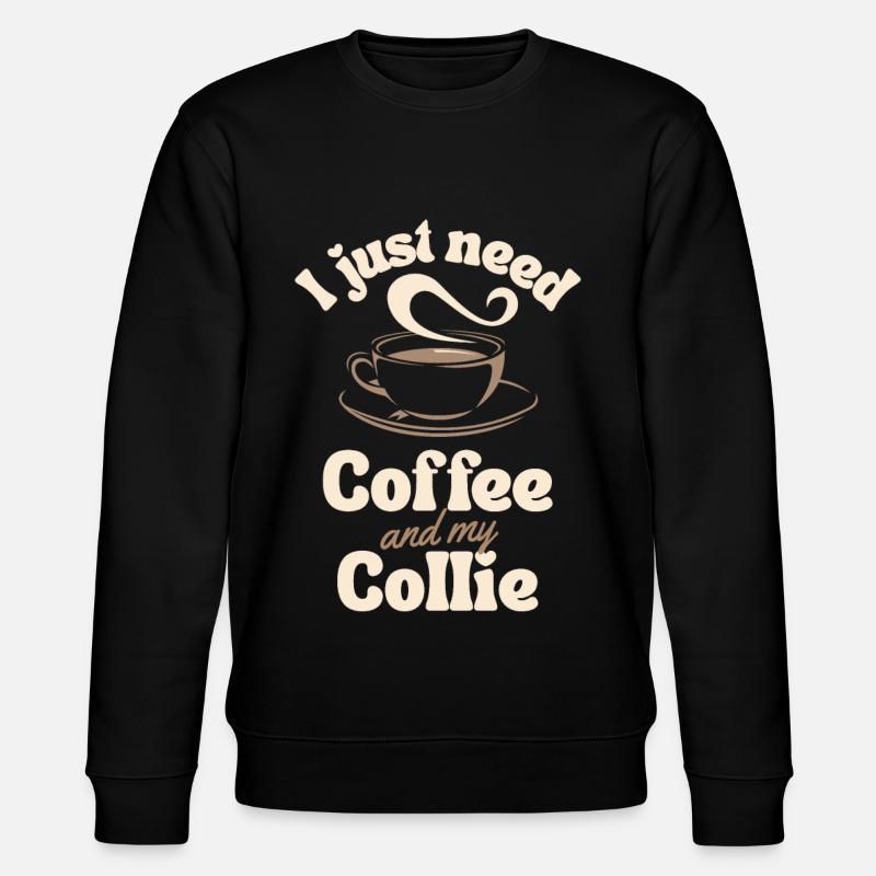 Amateur de café Collie - Sweat bio CHANGER Stanley/Stella Unisexe - noir