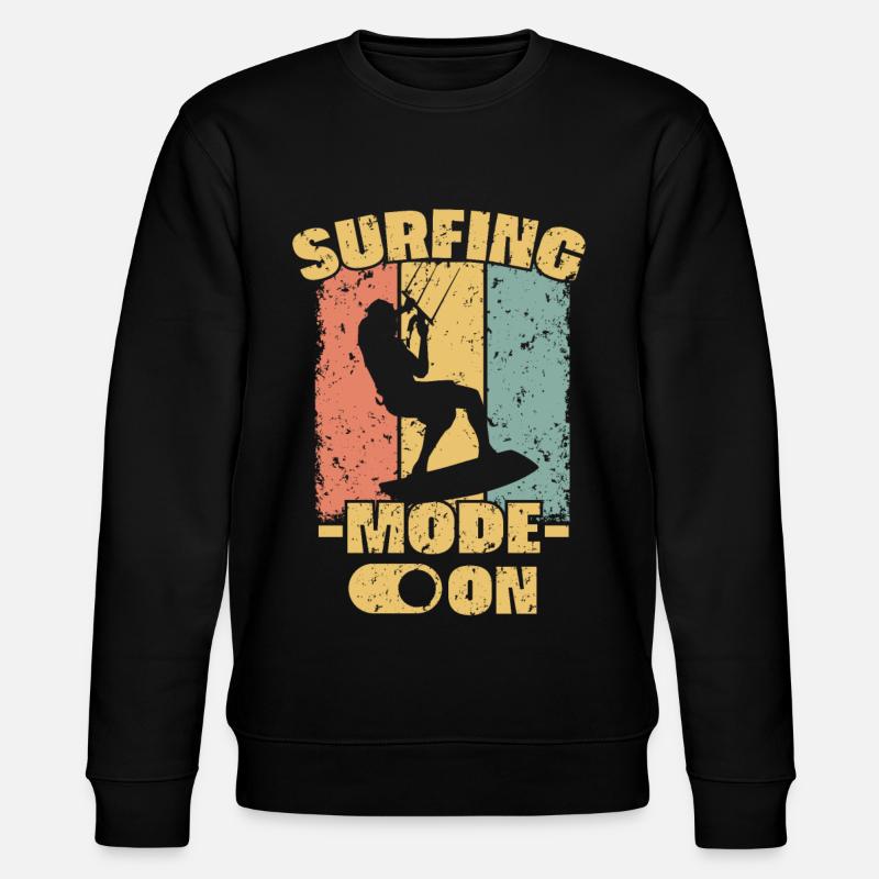 Kitesurf rétro - Sweat bio CHANGER Stanley/Stella Unisexe - noir