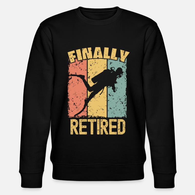 Plongée retraite rétro - Sweat bio CHANGER Stanley/Stella Unisexe - noir