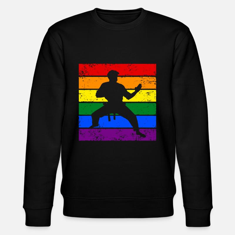 Karate LGBTQ - Stanley/Stella Unisex Bio-Sweatshirt CHANGER  - Schwarz