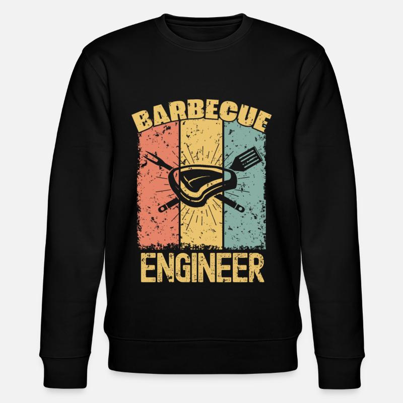 Barbecue Engineer retro - Stanley/Stella Unisex Bio-Sweatshirt CHANGER  - Schwarz