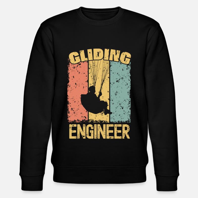 Paragliding Engineer retro - Stanley/Stella CHANGER Unisex Organic Sweatshirt - black