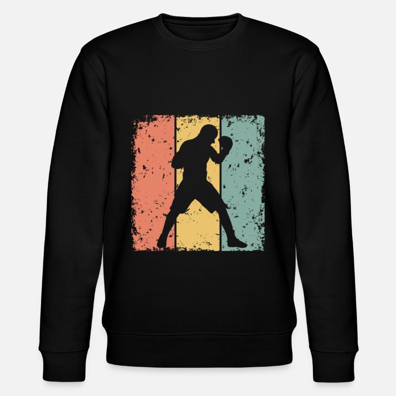 Boxe rétro - Sweat bio CHANGER Stanley/Stella Unisexe - noir