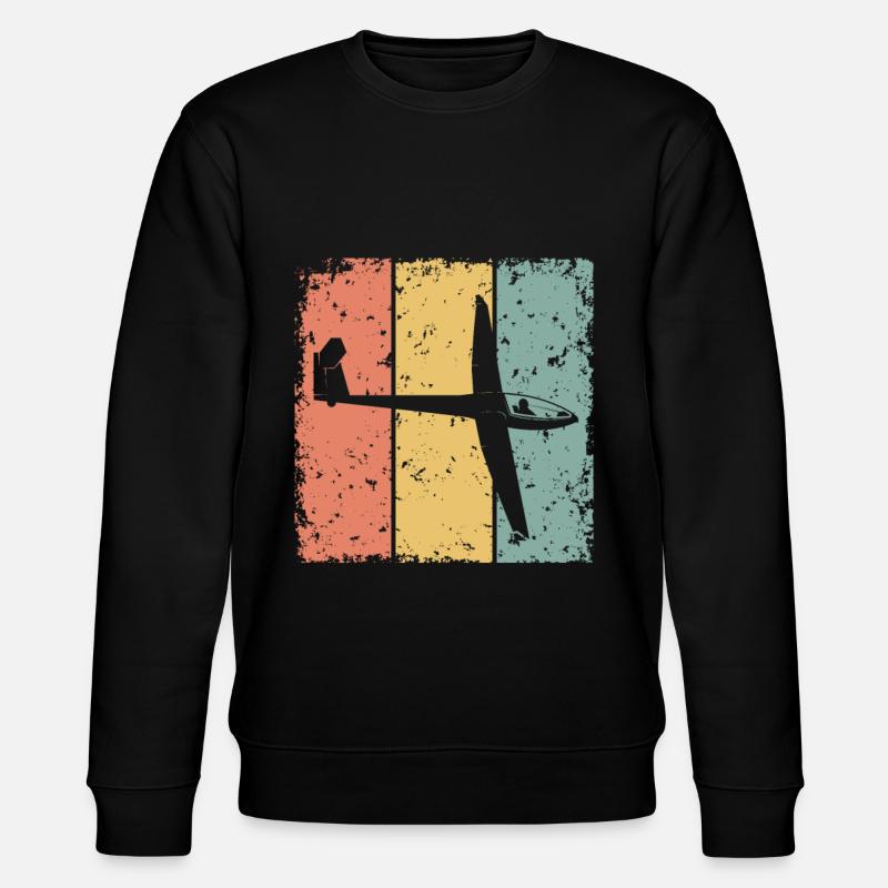 Gleiten im Retro - Stanley/Stella Unisex Bio-Sweatshirt CHANGER  - Schwarz