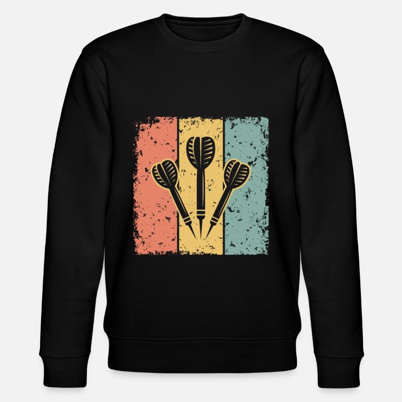 Fléchettes rétro - Sweat bio CHANGER Stanley/Stella Unisexe - noir
