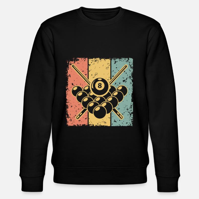 Billard rétro - Sweat bio CHANGER Stanley/Stella Unisexe - noir