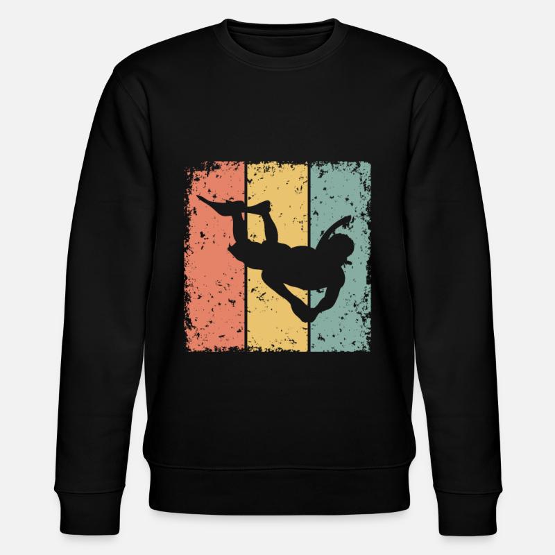 Schnorcheln im Retro-Stil - Stanley/Stella Unisex Bio-Sweatshirt CHANGER  - Schwarz