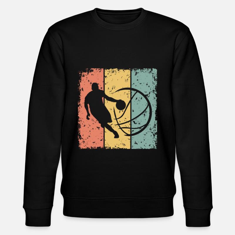 Basketball retro - Stanley/Stella Unisex Bio-Sweatshirt CHANGER  - Schwarz