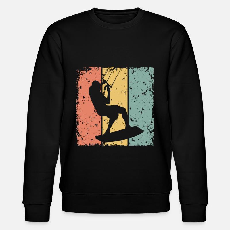 Kitesurf rétro - Sweat bio CHANGER Stanley/Stella Unisexe - noir