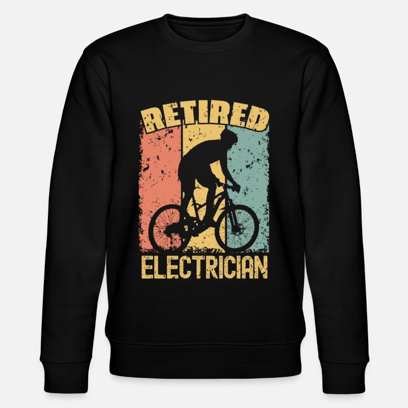 Fahrradfahrer im Ruhestand - Stanley/Stella Unisex Bio-Sweatshirt CHANGER - Schwarz