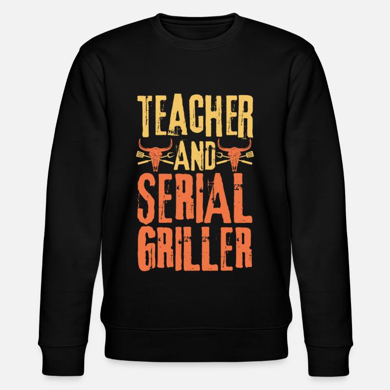 Lehrer und Seriengriller - Stanley/Stella Unisex Bio-Sweatshirt CHANGER  - Schwarz