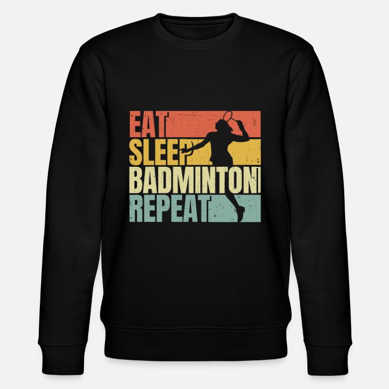 Manger dormir Badminton répéter - Sweat bio CHANGER Stanley/Stella Unisexe - noir