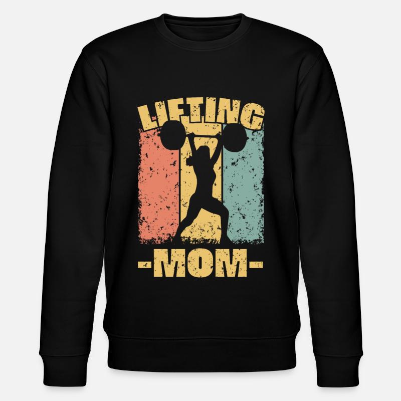 Gewichtheben Mama - Stanley/Stella Unisex Bio-Sweatshirt CHANGER  - Schwarz