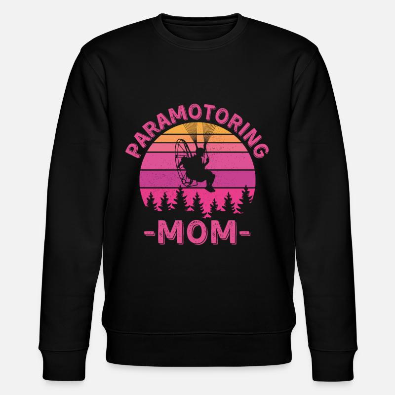 Motorschirmfliegende Mutter - Stanley/Stella Unisex Bio-Sweatshirt CHANGER  - Schwarz