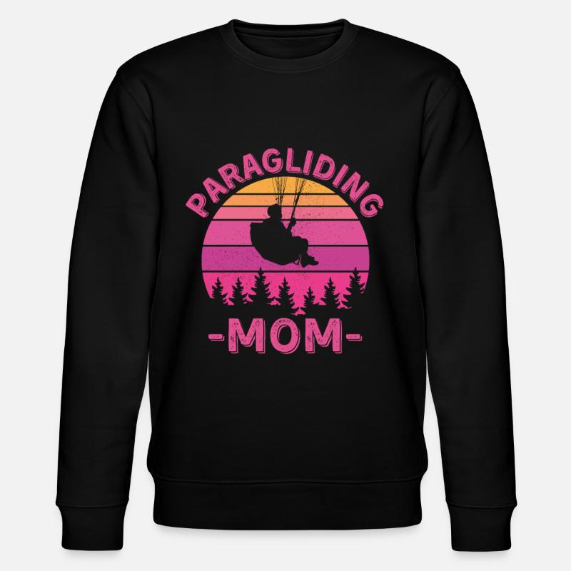 Paragliding Mom - Stanley/Stella CHANGER Unisex Organic Sweatshirt - black