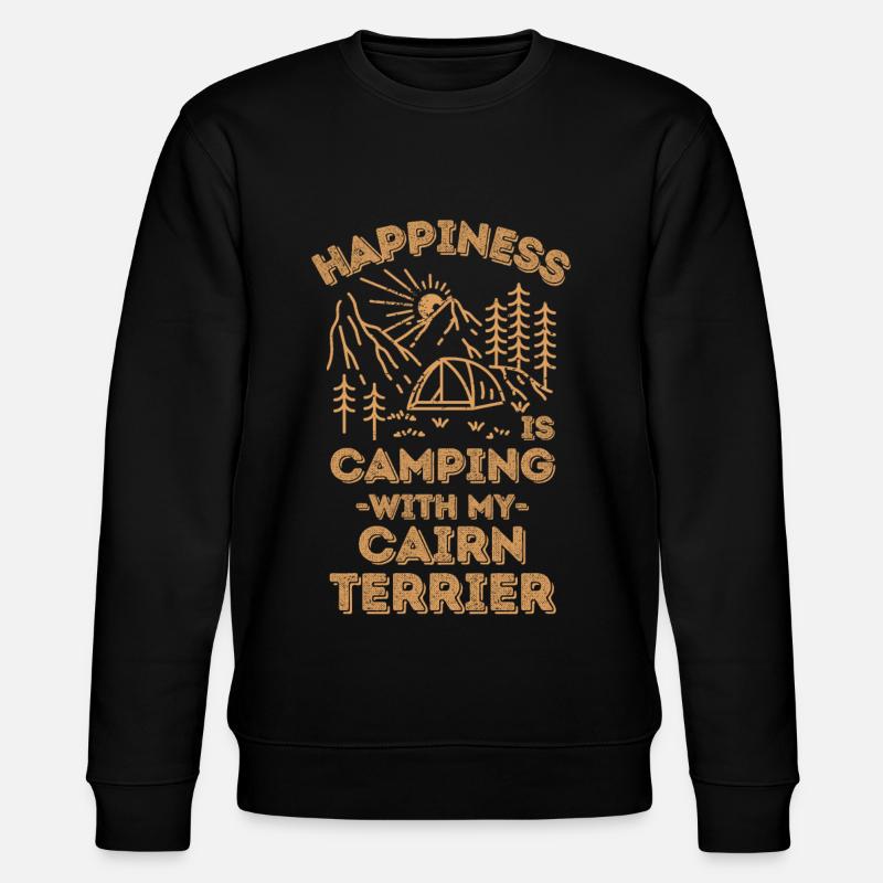 Camping avec cairn-terrier - Sweat bio CHANGER Stanley/Stella Unisexe - noir