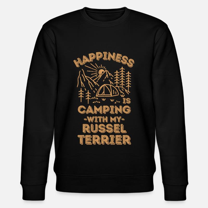 Camping avec russel-terrier - Sweat bio CHANGER Stanley/Stella Unisexe - noir
