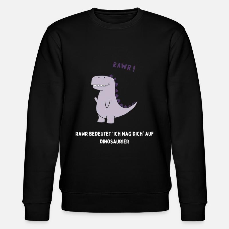 Dino - Stanley/Stella Unisex Bio-Sweatshirt CHANGER - Schwarz