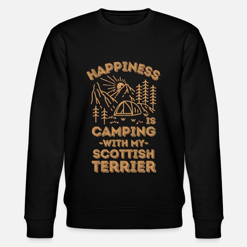 Camping avec scottish-terrier - Sweat bio CHANGER Stanley/Stella Unisexe - noir
