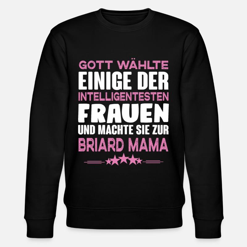 Briard - Briard Hund - Stanley/Stella Unisex Bio-Sweatshirt CHANGER  - Schwarz