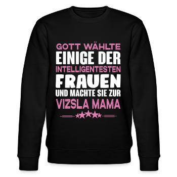 Vizsla - Magyar Vizsla - Stanley/Stella Unisex Bio-Sweatshirt CHANGER  - Schwarz - Vorne - Nik (191cm) & Marisol (170cm)