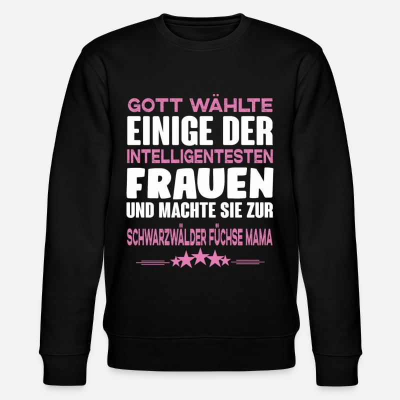 Schwarzwälder Füchse - Schwarzwälder Fuchs Pferd - Stanley/Stella Unisex Bio-Sweatshirt CHANGER  - Schwarz