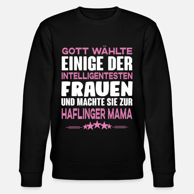 Haflinger Pferd - Haflinger - Stanley/Stella Unisex Bio-Sweatshirt CHANGER  - Schwarz