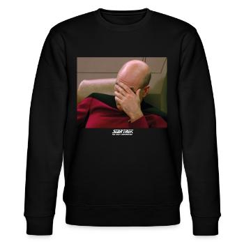 Star Trek La Nouvelle Génération Picard Facepalm - Sweat bio CHANGER Stanley/Stella Unisexe - noir - Devant - Nik (191cm) & Marisol (170cm)